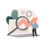 marketing research abstract concept vector illustration.